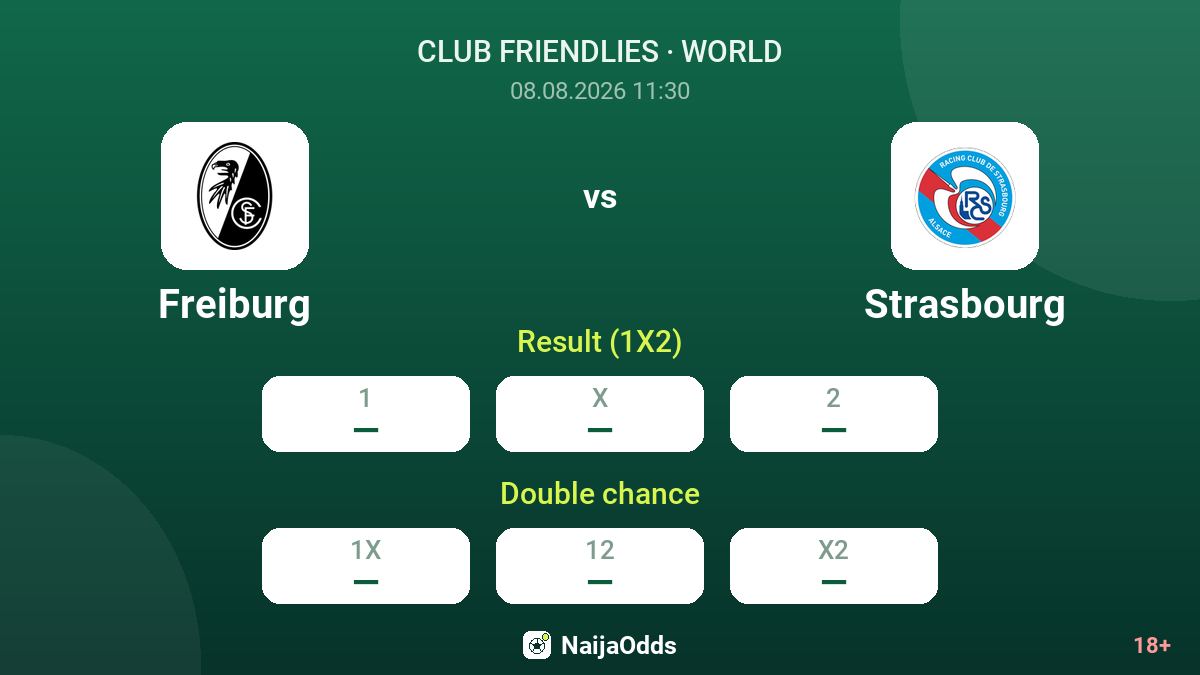Freiburg vs Strasbourg — odds